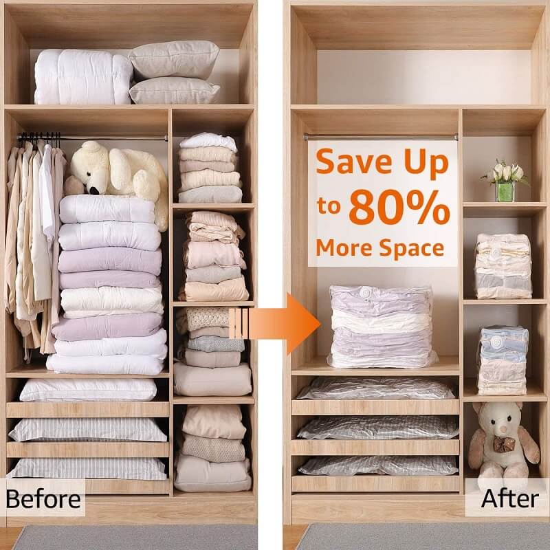 Vacuum Free Rapid Compression Storage Bag