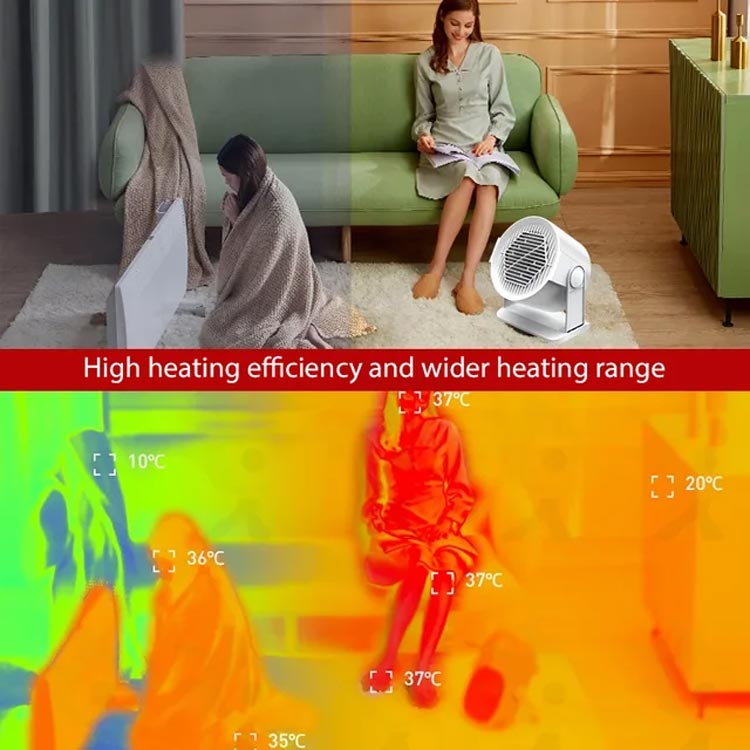 Cyclone 400W Portable Oscillating Heater