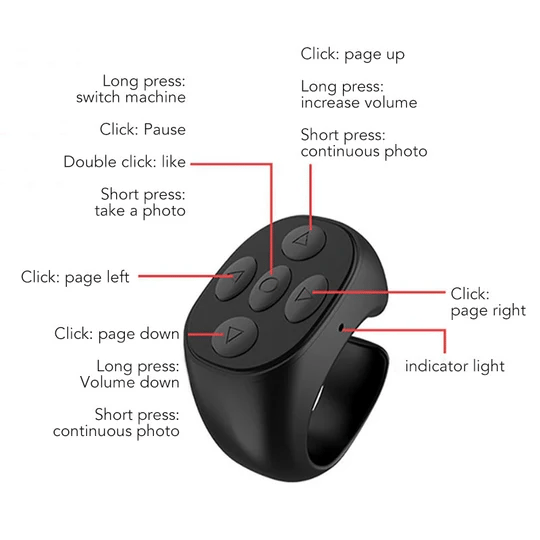 Fingertip Bluetooth Remote Control
