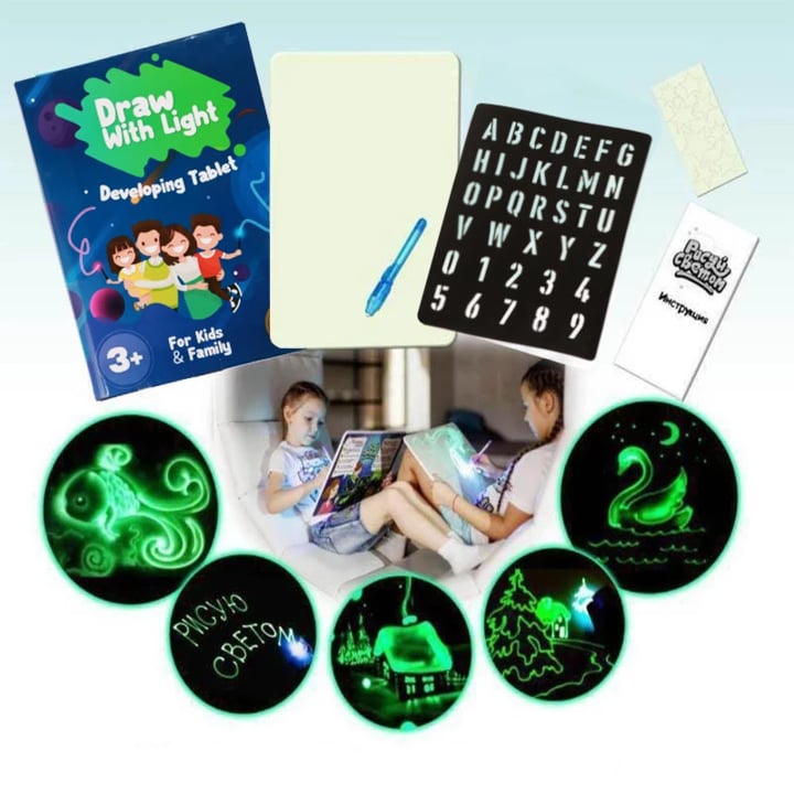 Delightful Drawing Pad with Magical LED Light