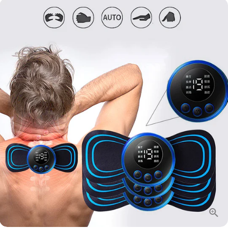 8 Mode Portable Massager - Mini Muscle Stimulator for Pain Relief