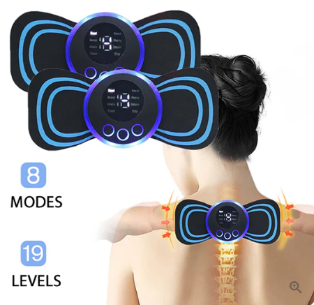8 Mode Portable Massager - Mini Muscle Stimulator for Pain Relief