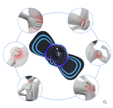 8 Mode Portable Massager - Mini Muscle Stimulator for Pain Relief