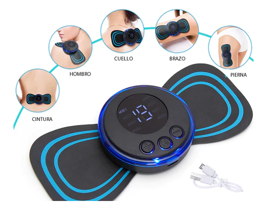 8 Mode Portable Massager - Mini Muscle Stimulator for Pain Relief