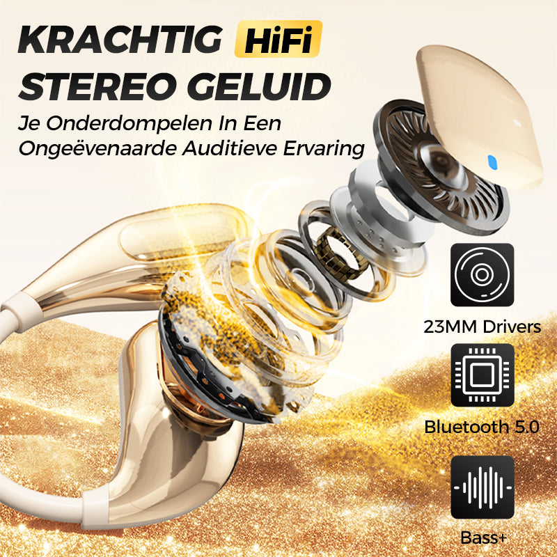 HiFi Waterproof Ear Hook Bluetooth Headphones