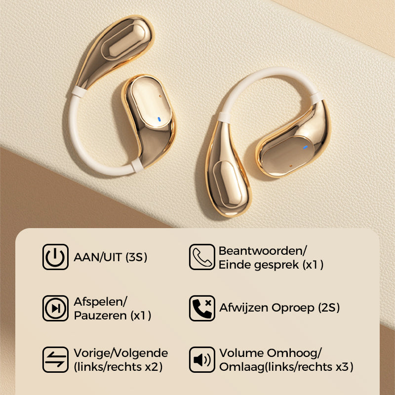 HiFi Waterproof Ear Hook Bluetooth Headphones
