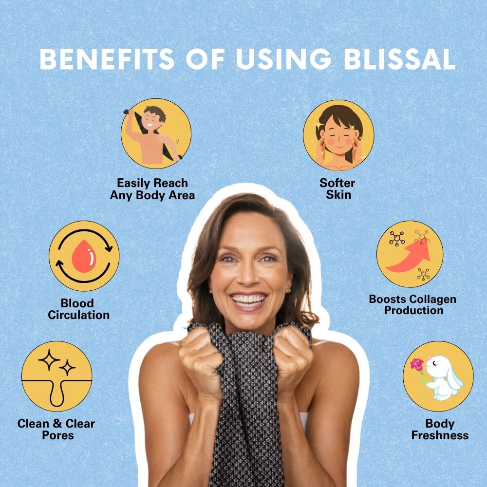Bliss Exfoliating Antibacterial Shower Towel
