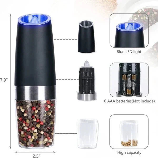 Automatic Electric Induction Salt & Pepper Grinders