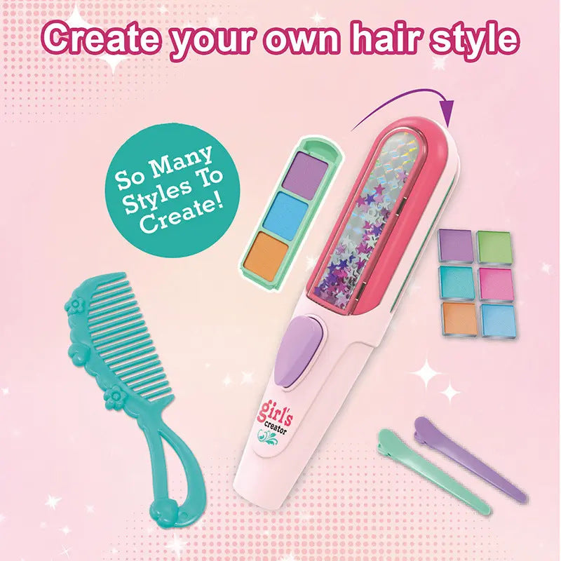 DIY Creative Temporary Hair Dye & Glitter Tool for Kids