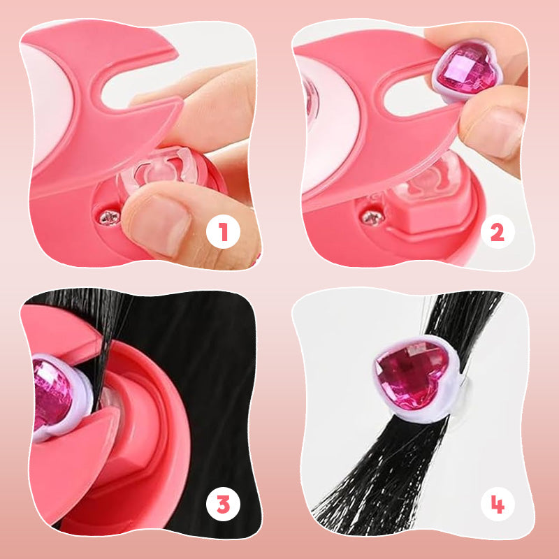 DIY Creative Temporary Hair Dye & Glitter Tool for Kids