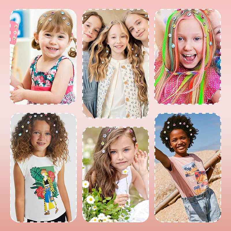 DIY Creative Temporary Hair Dye & Glitter Tool for Kids