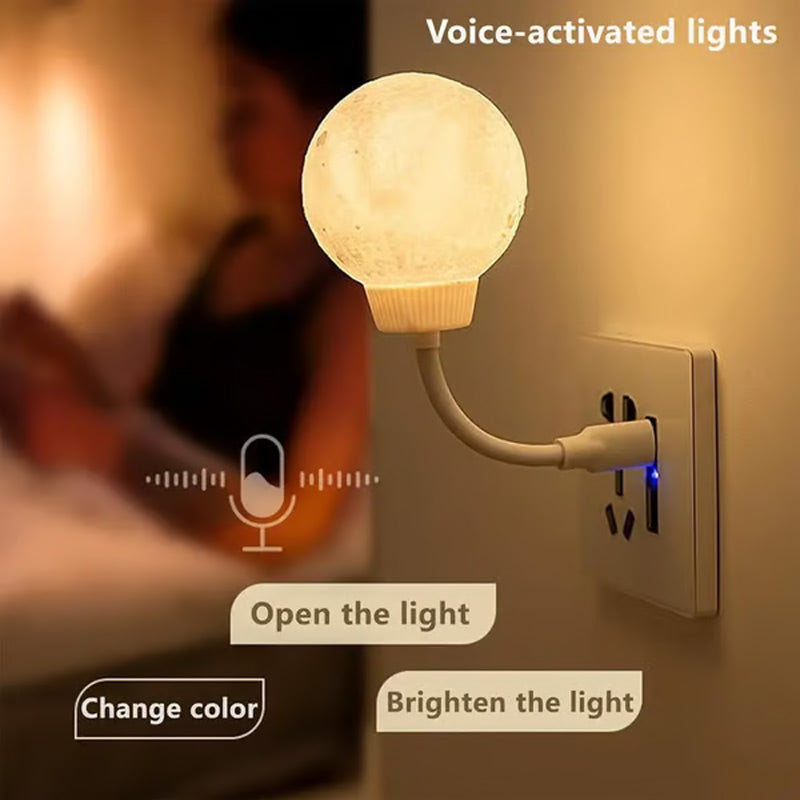 Super Smart Voice Controlled Moon Night Light