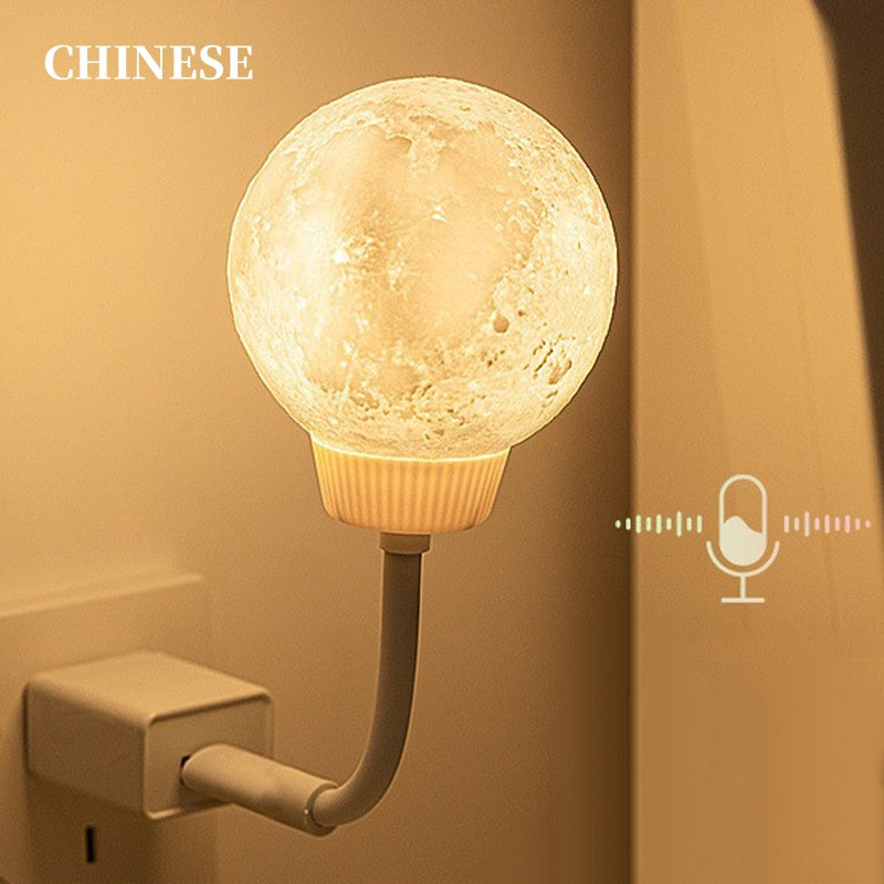 Super Smart Voice Controlled Moon Night Light
